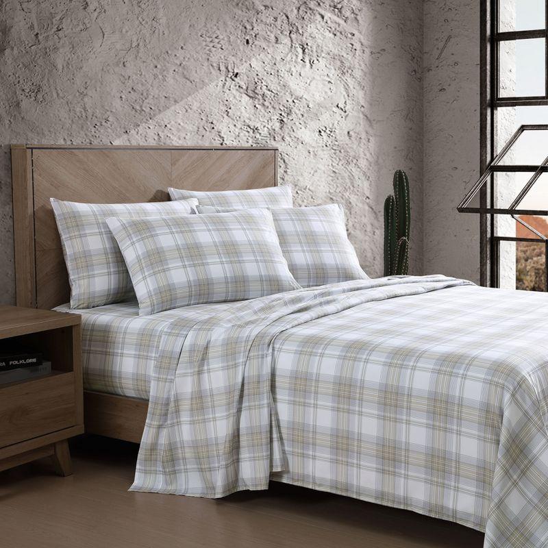 Wrangler Dayton Valley Plaid Beige Sheet Set