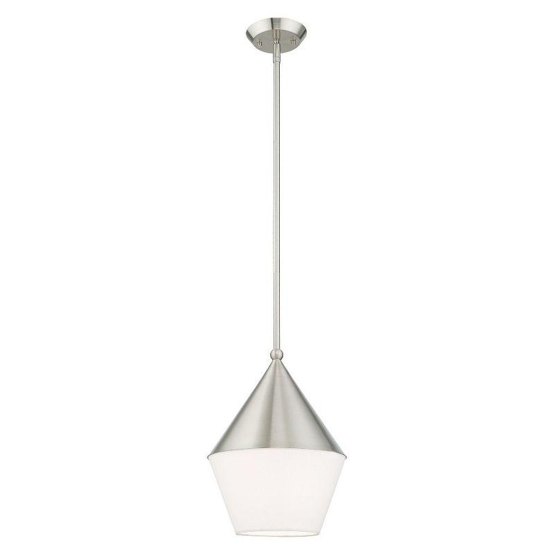 Livex Lighting Stockholm 1 - Light Pendant in  Brushed Nickel