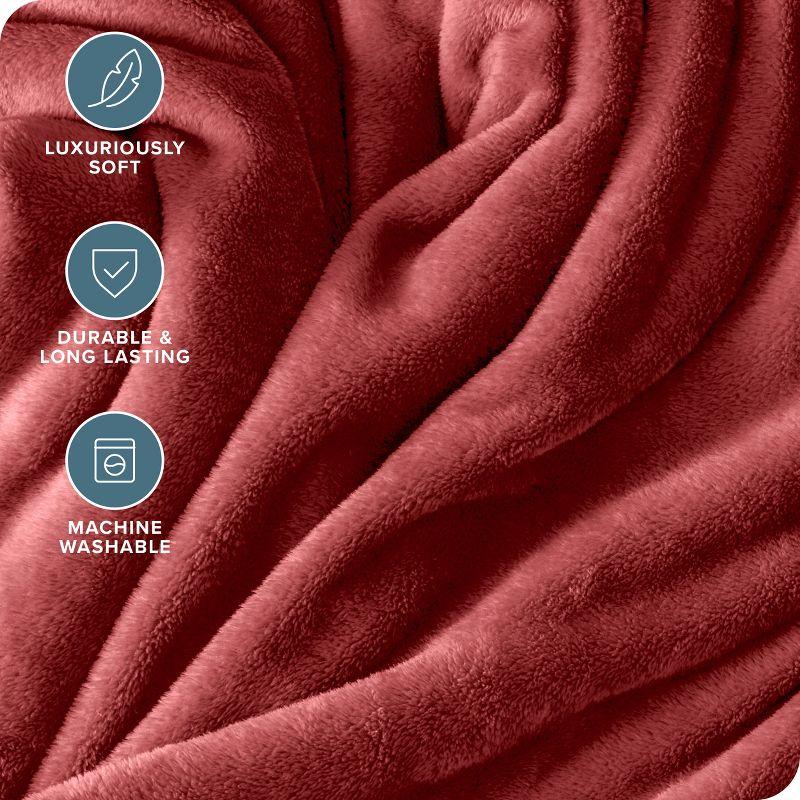 Bare Home Bare Home Microplush Fleece Blanket - Fuzzy, Warm, Bed/Throw Blanket