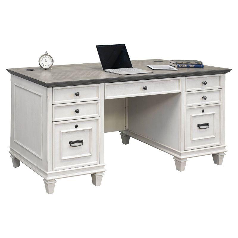 Hartford Double Pedestal Desk - Martin Furniture