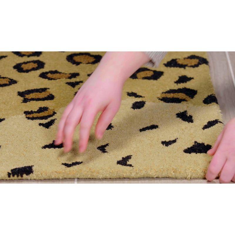 Metro-Chic SoHo Gold and Black Hand-Tufted Wool Area Rug