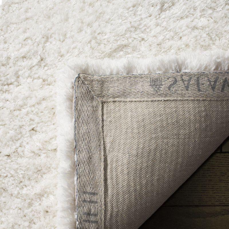 Express Shag SGE620 Hand Tufted Indoor Area Rug - Ivory - 5'x8' - Safavieh