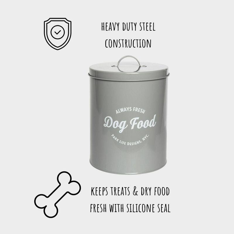 Park Life Designs Wallace 8.7 Lb. Metal Food Storage Container