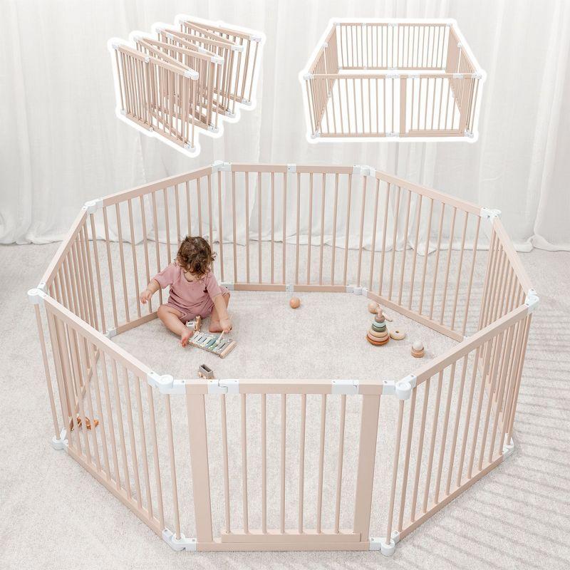 Comfy Cubs Baby Playpen & Baby Gate for Toddler and Babies