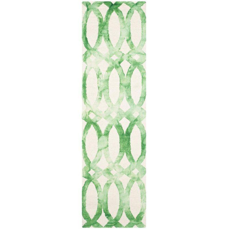 Dip Dye DDY675 Hand Tufted Runner Rug - Ivory/Green - 2'3"x6' - Safavieh.