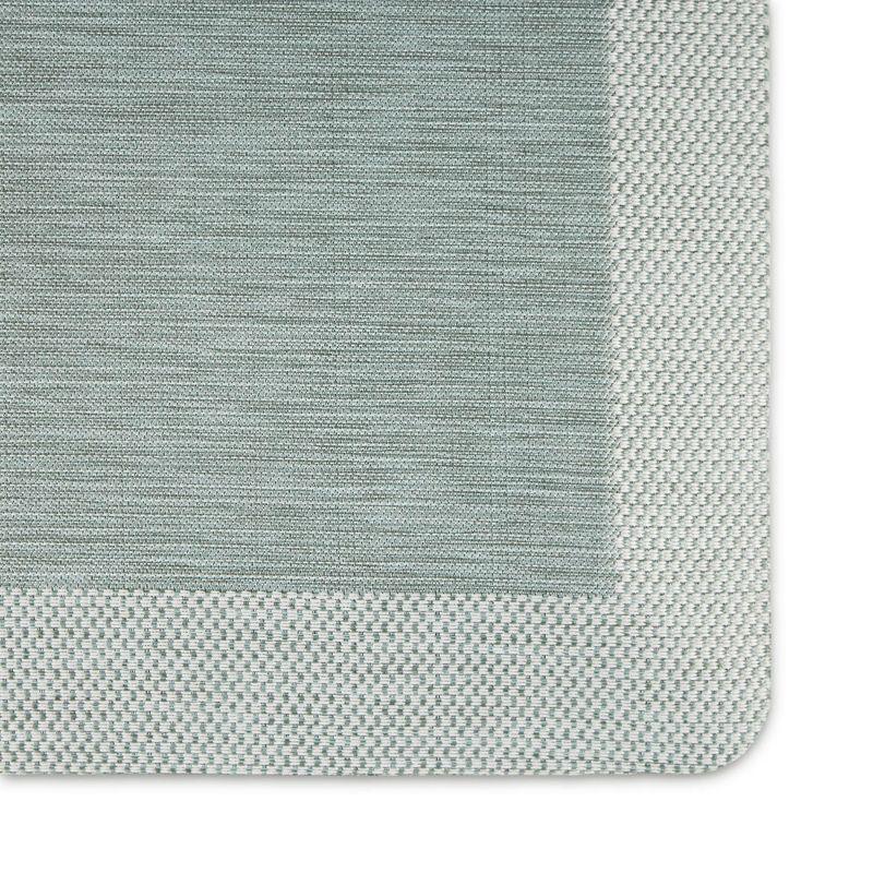 Mint Green Rectangular Memory Foam Anti-Fatigue Kitchen Mat