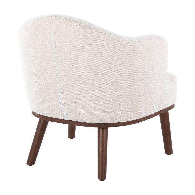 Ahoy Accent Chair Walnut/Cream - LumiSource