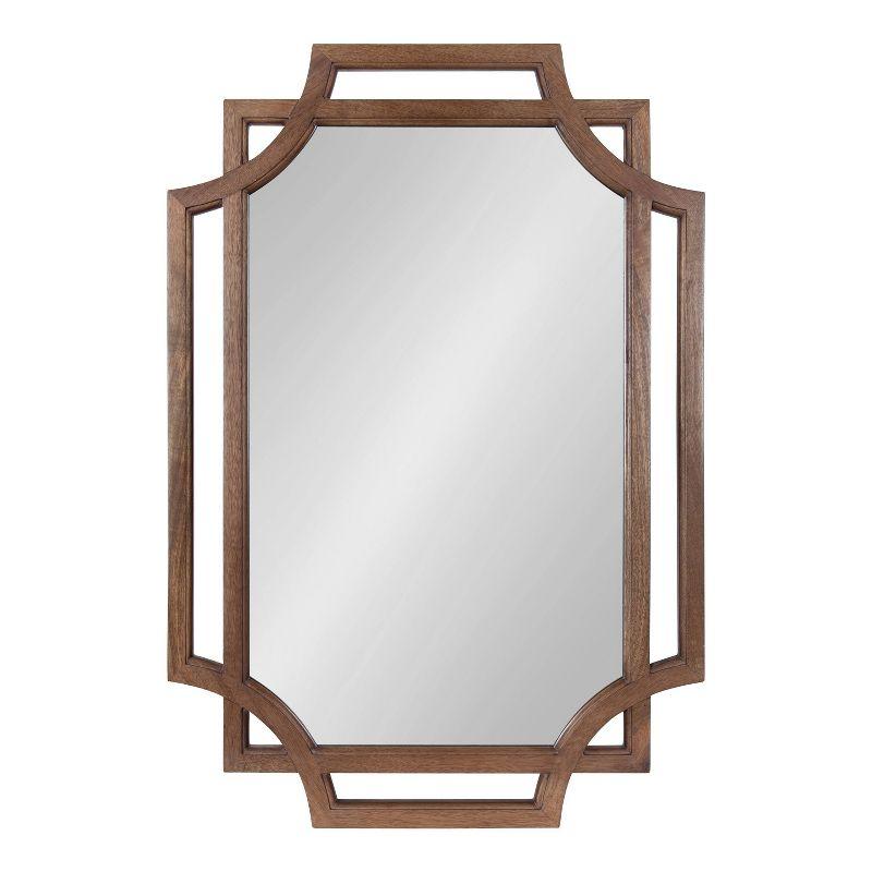 40&#34; x 27&#34; Minuette Wood Framed Wall Mirror Natural - Kate &#38; Laurel All Things Decor