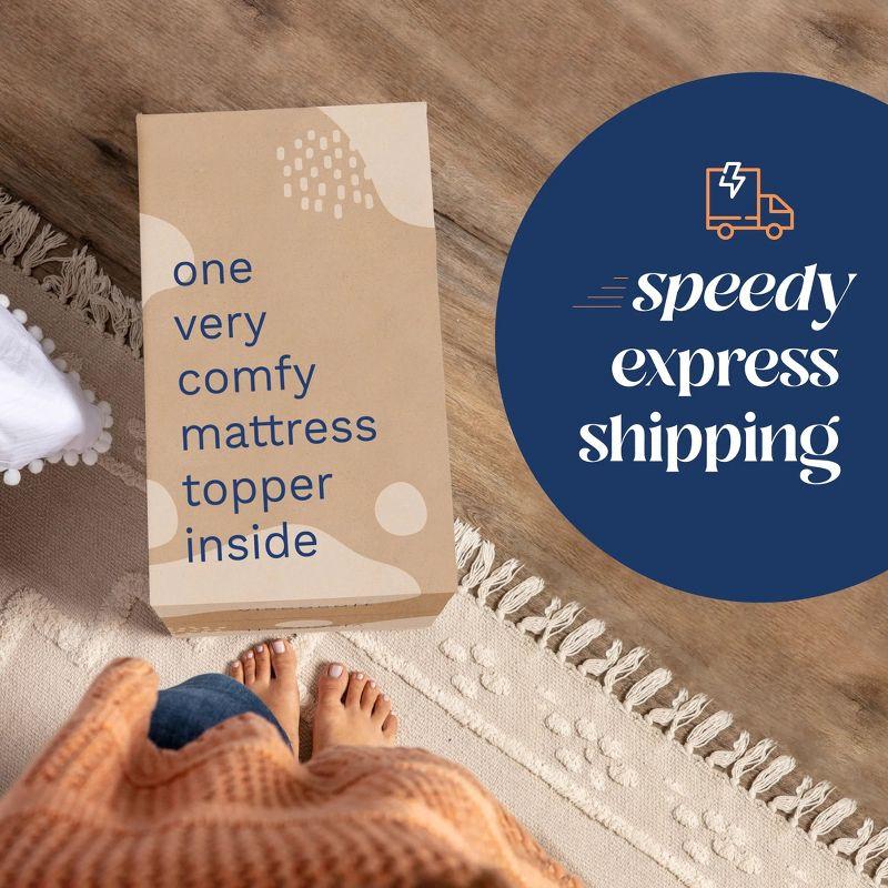 Mattress Topper - 4 Inch - Breathable Memory Foam - Select High Density by Viscosoft  Twin Extra Long
