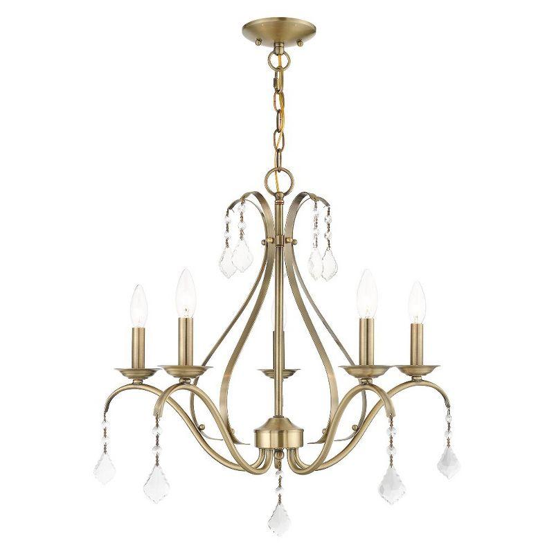 Livex Lighting Caterina 5 - Light Chandelier in  Antique Brass