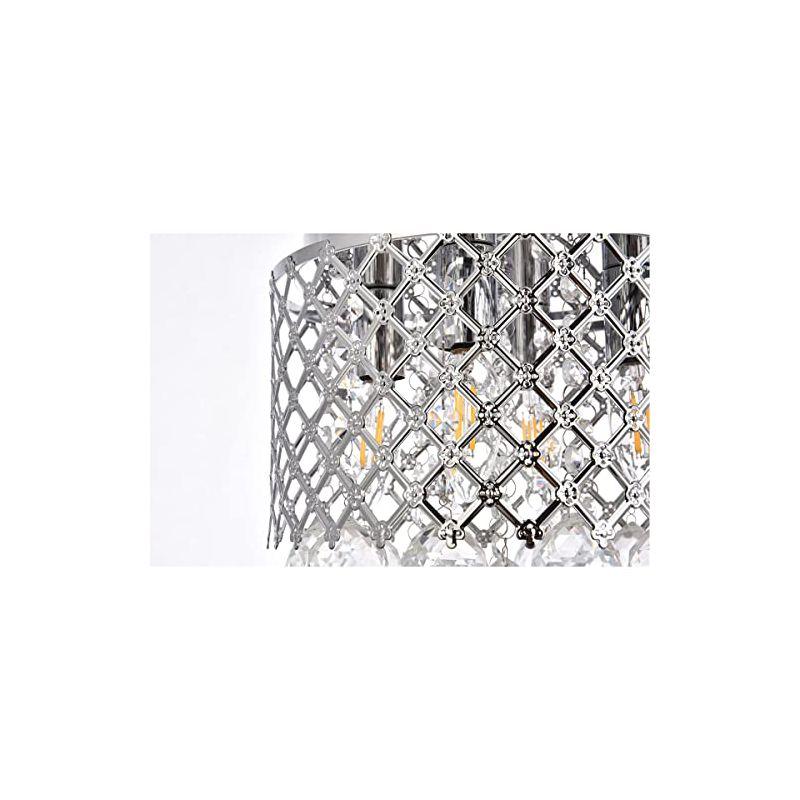 Elegant Lighting Tully 4 lights pendant in chrome