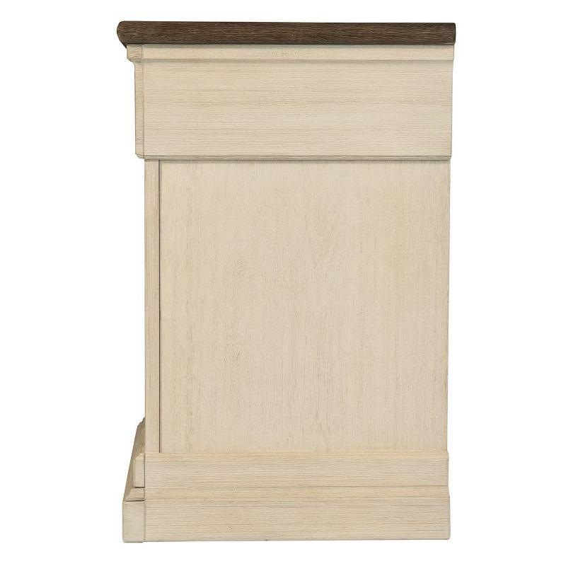 Bolanburg One Drawer Nightstand Antique White: Farmhouse Style with USB Ports - Signature Design by Ashley