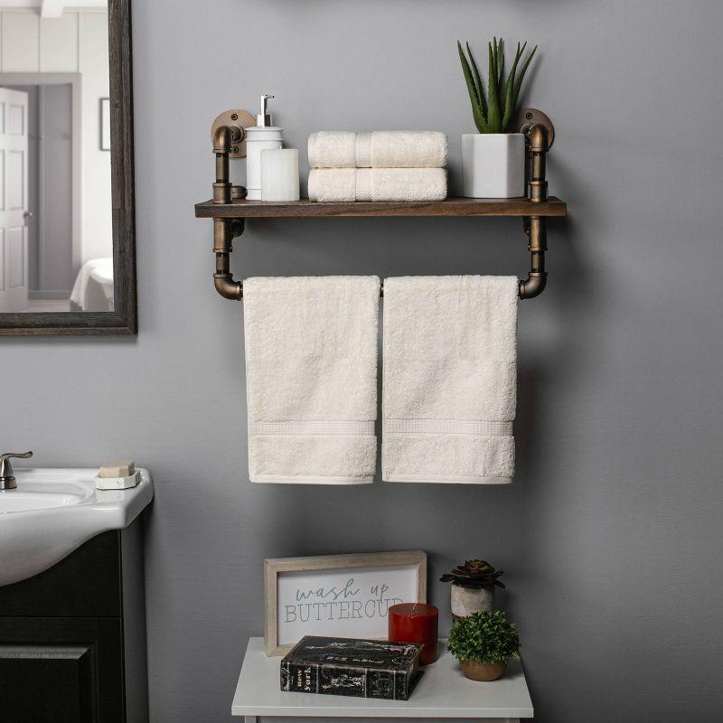 Luxury Cotton Heavyweight Ultra-Plush Hand Towel Set of 4, Cream - Blue Nile Mills