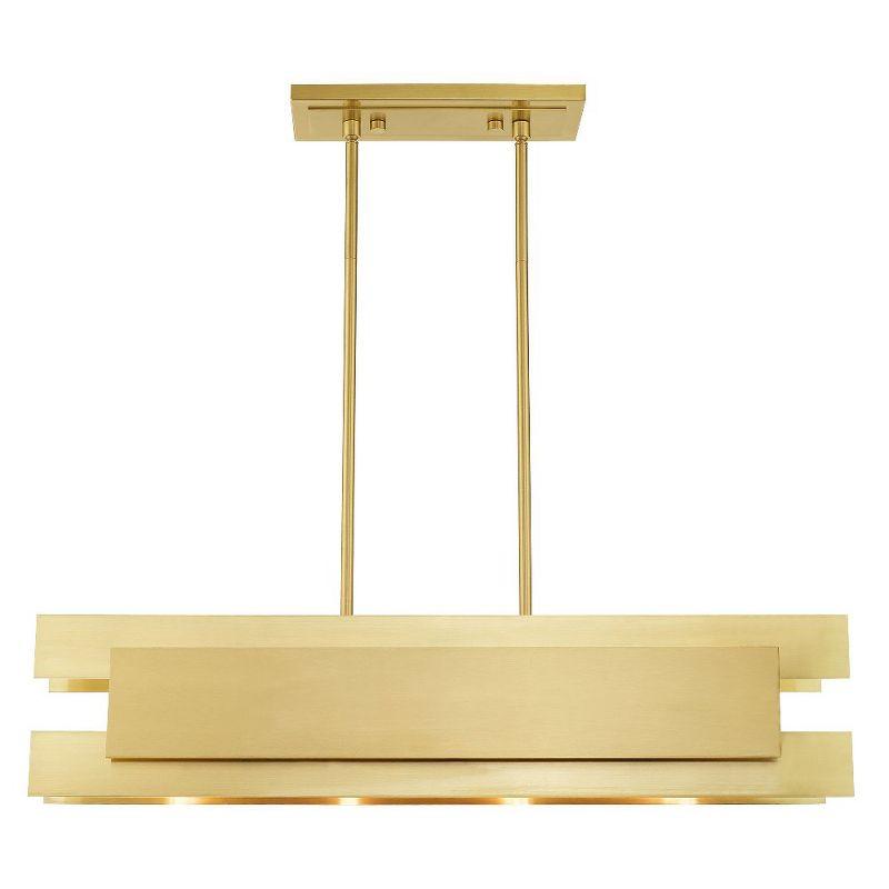 Livex Lighting Varick 4 - Light Chandelier in  Satin Brass