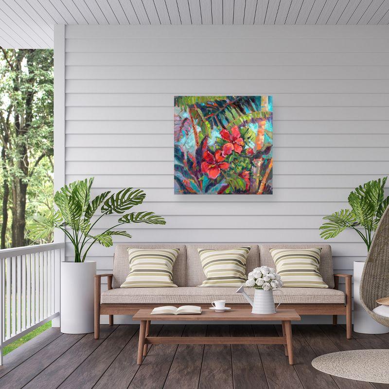 Trademark Fine Art - Nanette Oleson 'Splash Of The Tropics Ii' Outdoor Canvas - 14x14