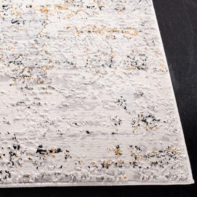 Amalfi AMF572 Power Loomed Area Rug - Creme/Gold - 6'7"x6'7" - Safavieh.