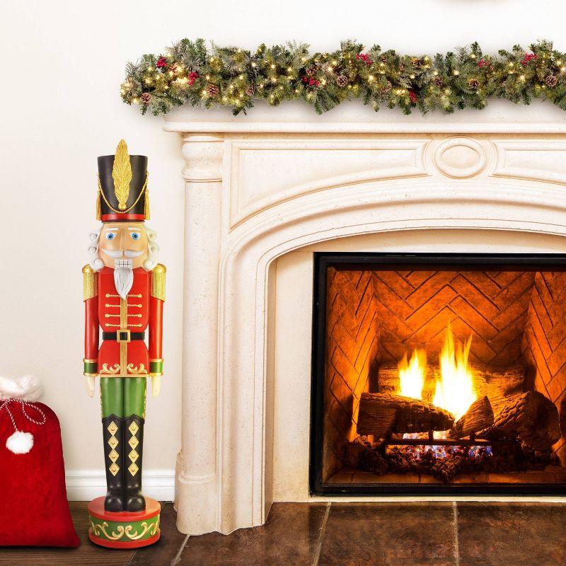 Haute Decor 48" Christmas Nutcracker Outdoor Decor Red/Green