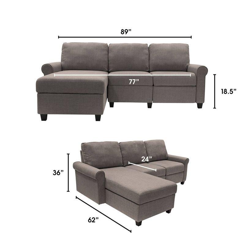 Serta Palisades Reclining Sectional Sofa with Storage Chaise