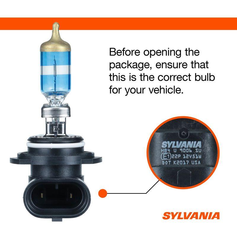 SYLVANIA - 9006 SilverStar Ultra - High Performance Halogen Headlight Bulb, High Beam, Low Beam and Fog Replacement Bulb (Contains 2 Bulbs)