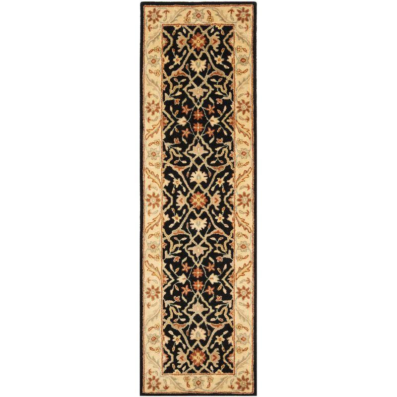 Antiquity AT14 Hand Tufted Indoor Runner Rug - Black - 2'3"x12' - Safavieh