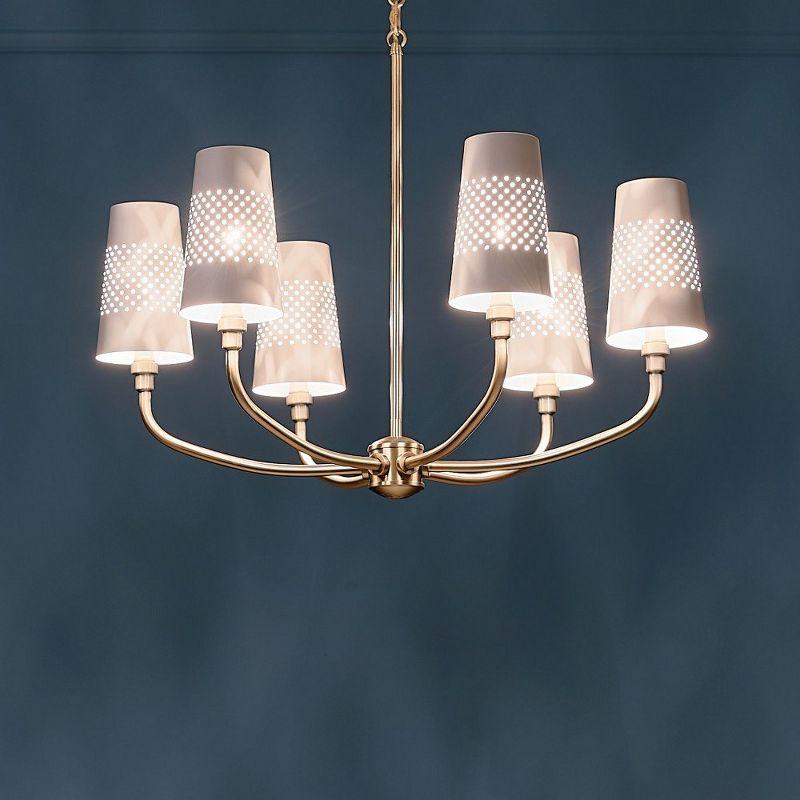 Kichler Lighting Adeena 6 - Light Chandelier in  Brushed Natural Brass
