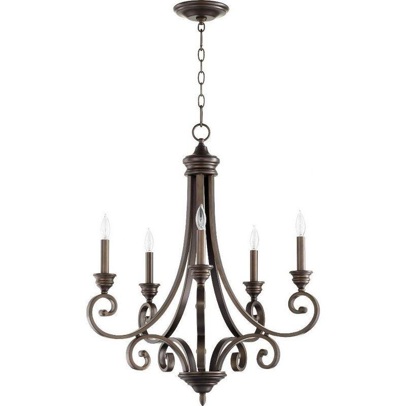 Quorum Lighting Bryant 5-Light Chandelier, Oiled Bronze