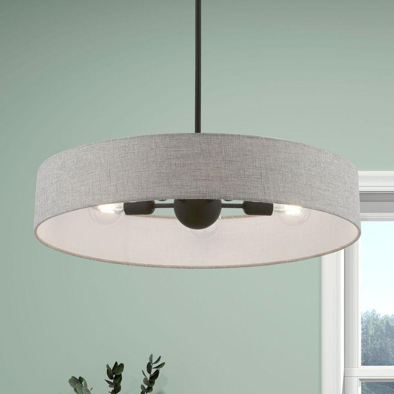 Livex Lighting Elmhurst 5 - Light Pendant in  Black