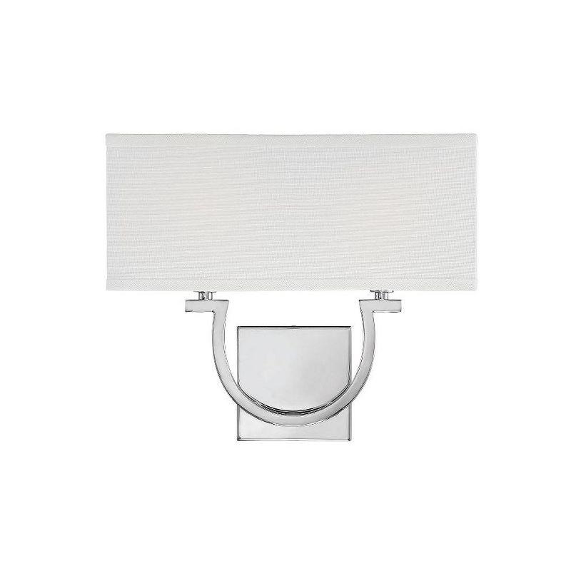 Willa Arlo™ Interiors Carlisle 2 - Light Dimmable Armed Sconce in Polished Nickel