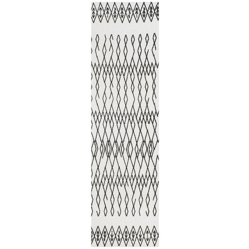 Cedar Brook CDR501 Loomed Indoor Runner Rug - Ivory/Black - 2'3"x6' - Safavieh