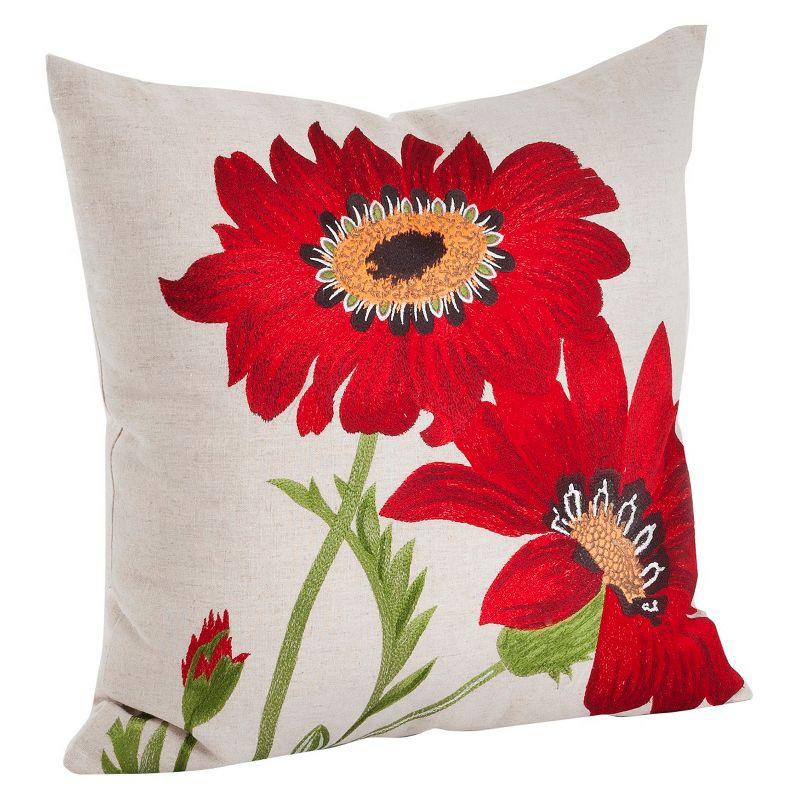 Embroidered Throw Pillow