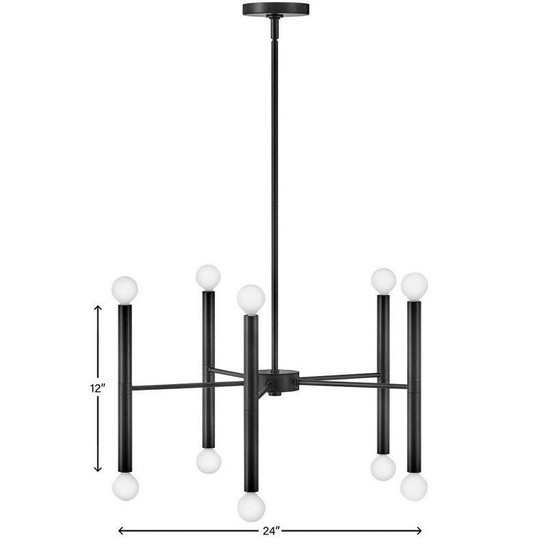 Lark Millie 10 - Light Chandelier in  Black