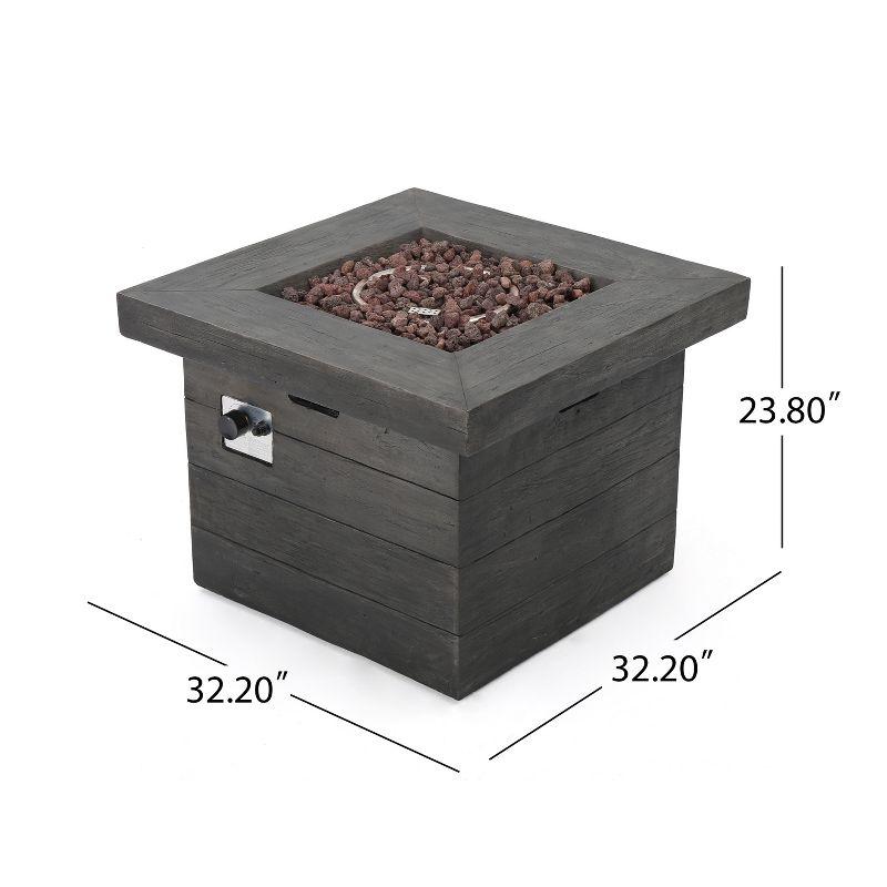 Freeport Park® Rosia Polyresin Propane Fire Pit Table & Reviews | Birch Lane