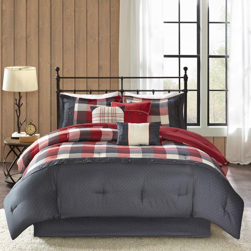 Madison Park Ridge 7 Piece Herringbone Comforter Set