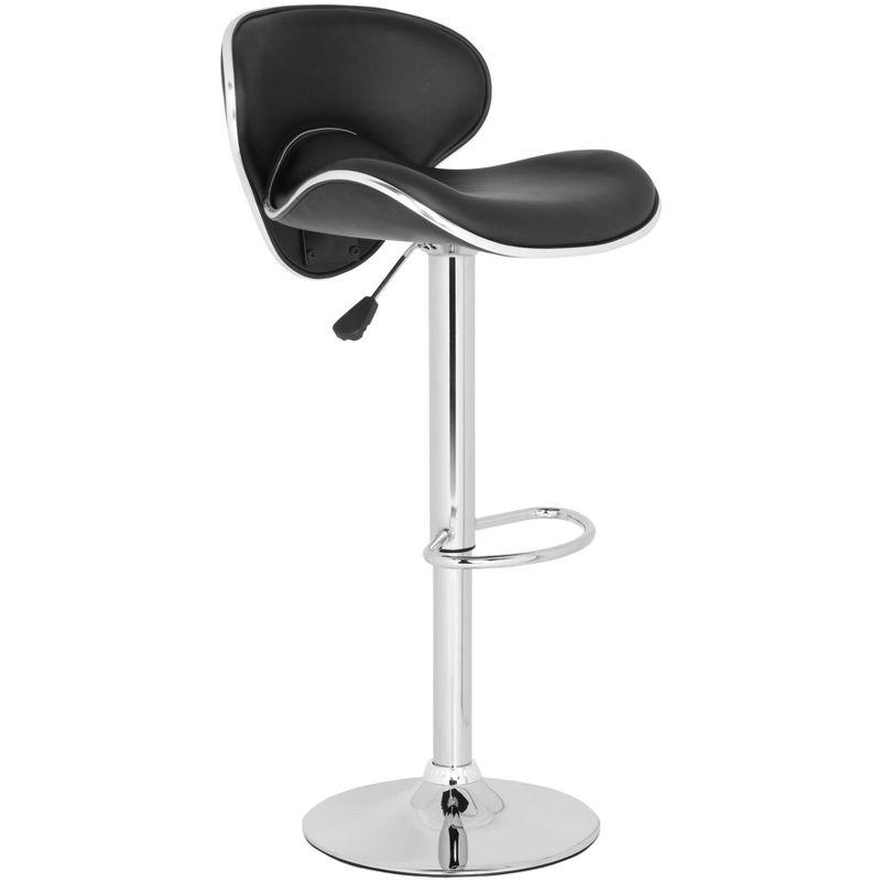 Shambi Swivel Bar Stool - Black - Safavieh