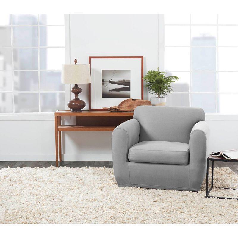 Sure Fit Box Cushion Armchair Slipcover
