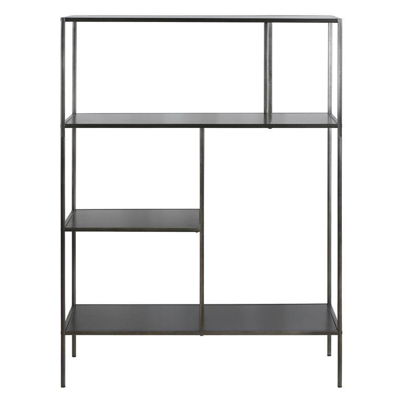 48" Tall Gunmetal Gray Bookcase - Henn&Hart