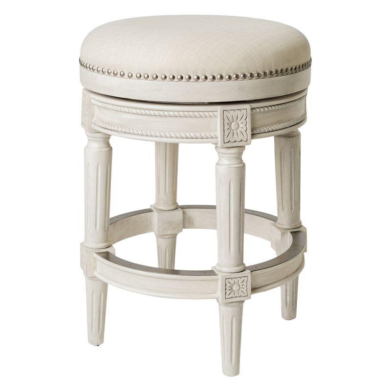 Maven Lane Pullman Backless Bar Stool with Fabric Upholstery