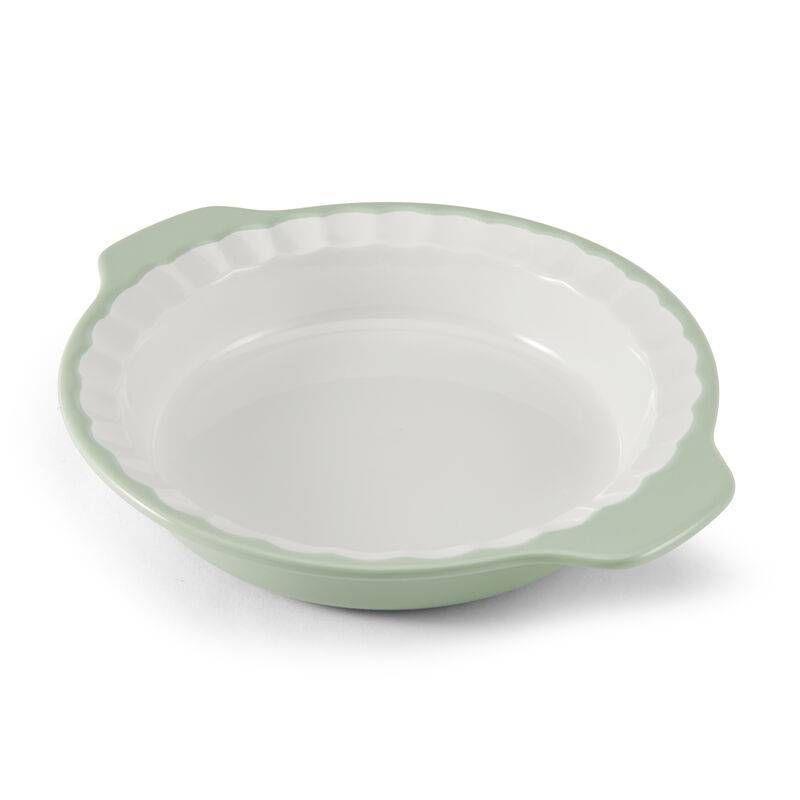 KitchenAid 9" Vitrified Stoneware Pie Plate Pistachio: 9 Inch Baking Dish, Dishwasher-Safe, Even-Heating Ceramic