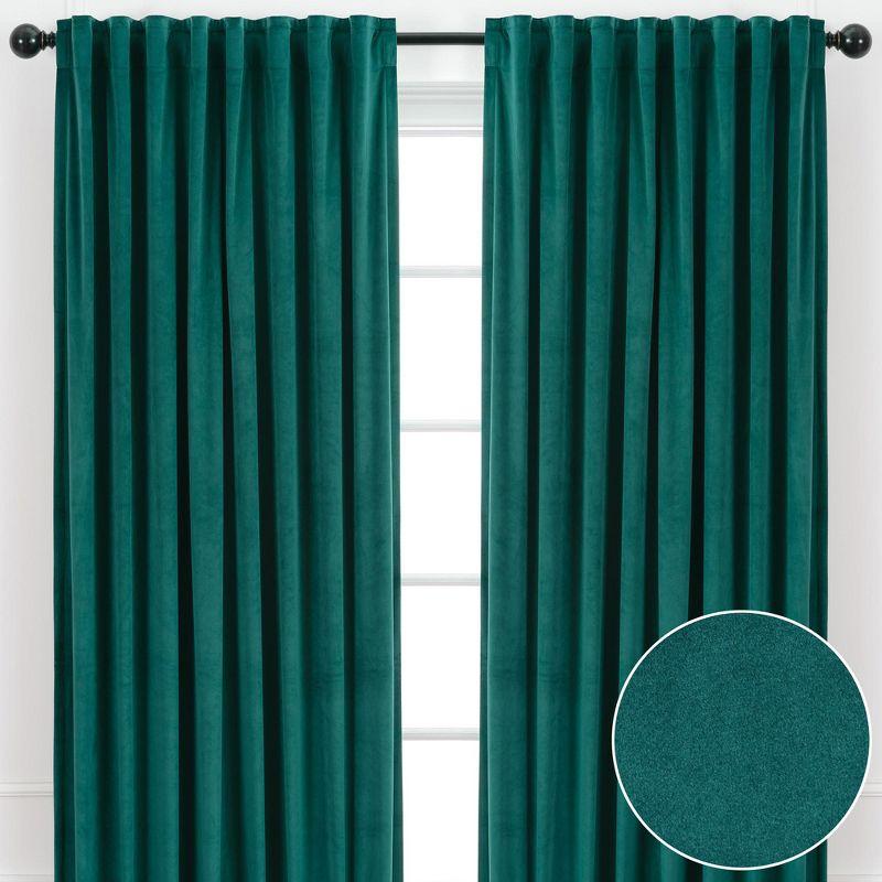 Frifoho Polyester Room Darkening Curtain Pair (Set of 2)