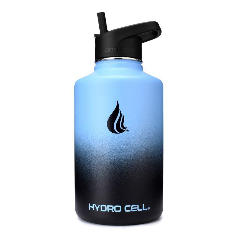 64oz Blue/Black Hydro Cell Wide Mouth Stainless Steel Water Bottle
