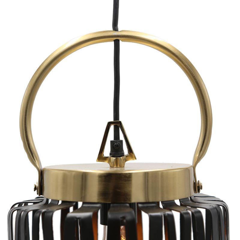 16" Metal Ford Lantern Pendant - River of Goods: UL Listed, Adjustable Height, Ceiling Lamp with E26 Socket