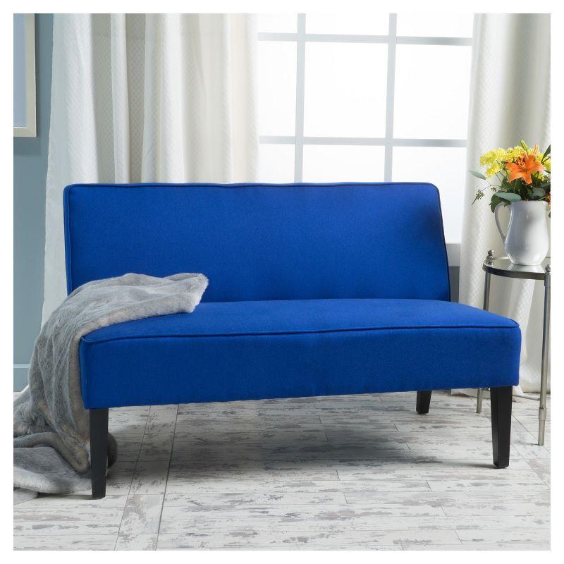 Christopher Knight Home Dejon Loveseat Royal Blue : Upholstered Polyester, Spot Clean, 2-Seater Couch
