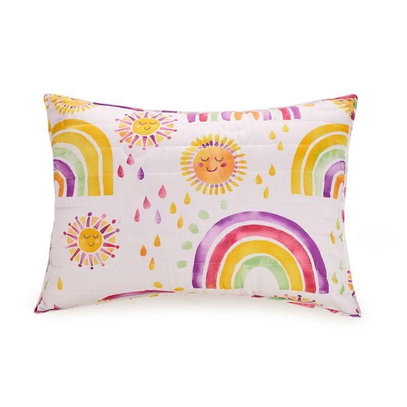 Rainbows & Suns Microfiber Quilt Set