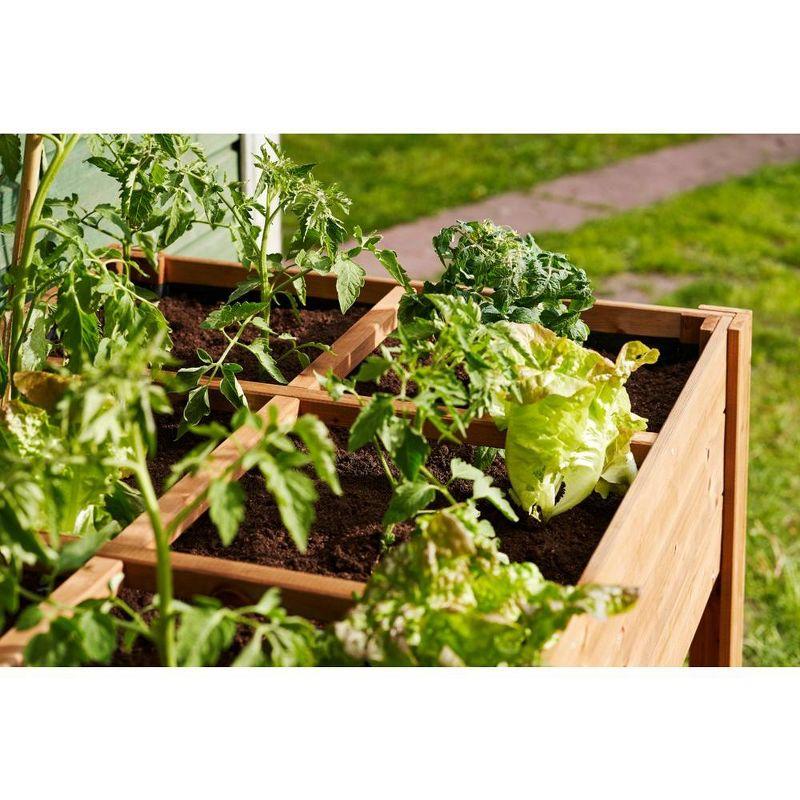 Tierra Garden Rectangular Raised Bed with Shelf