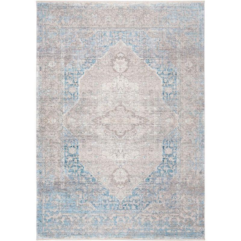 Dream DRM401 Power Loomed Indoor Area Rug - Grey/Aqua - 8'x10' - Safavieh