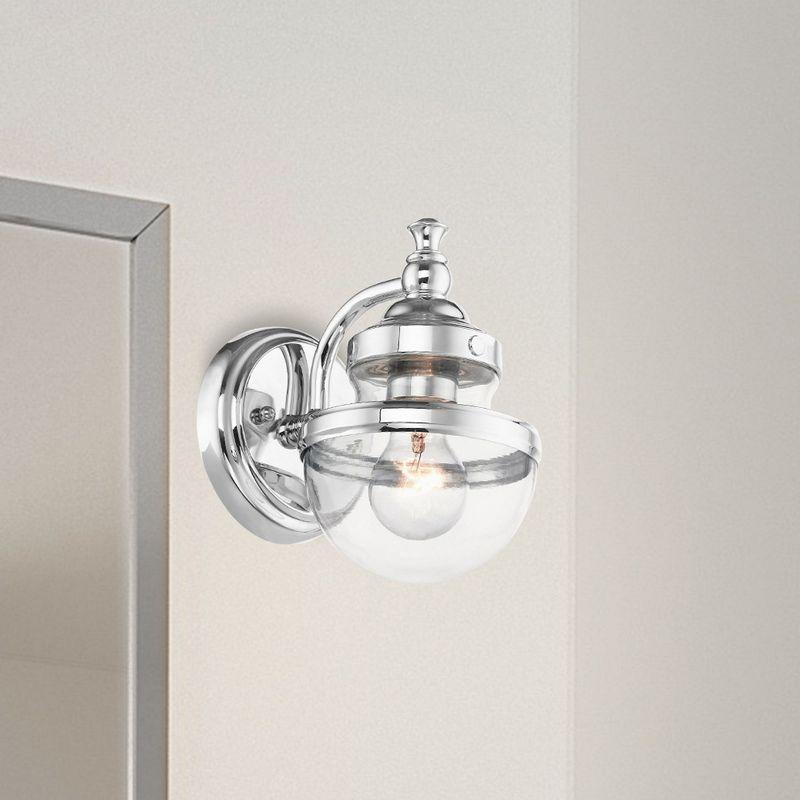 Livex Lighting Oldwick 1 - Light Vanity in  Polished Chrome