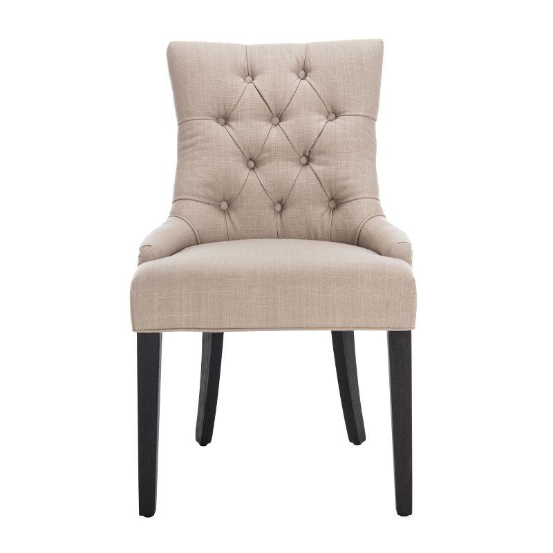 Abby 19''H Tufted Side Chairs (Set of 2) - True Taupe - Safavieh.