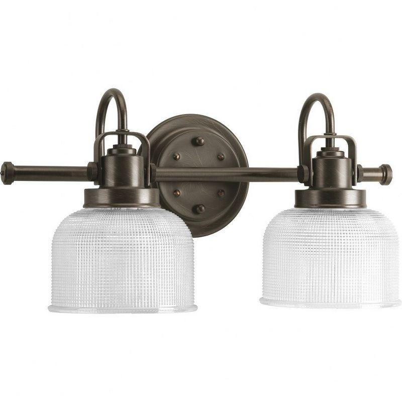 Rosser 2 Light Transparent Dimmable Vanity Light