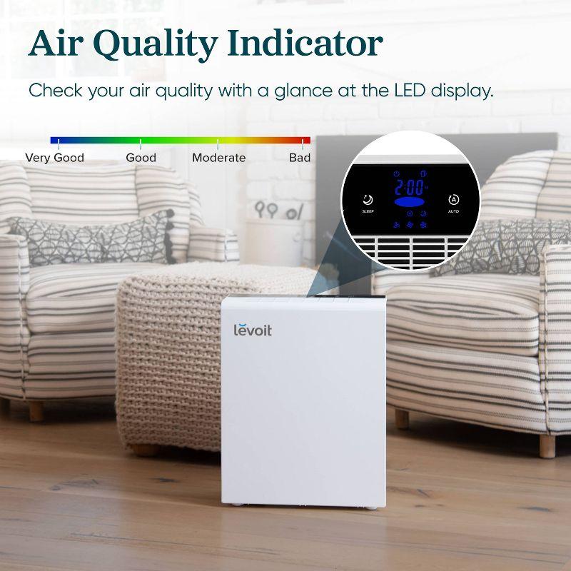 Levoit Air Purifier: 5 Settings, 1-Year Warranty, Electric, 300-500 sq. ft., Captures Pollen & Pet Dander, Carbon Filter