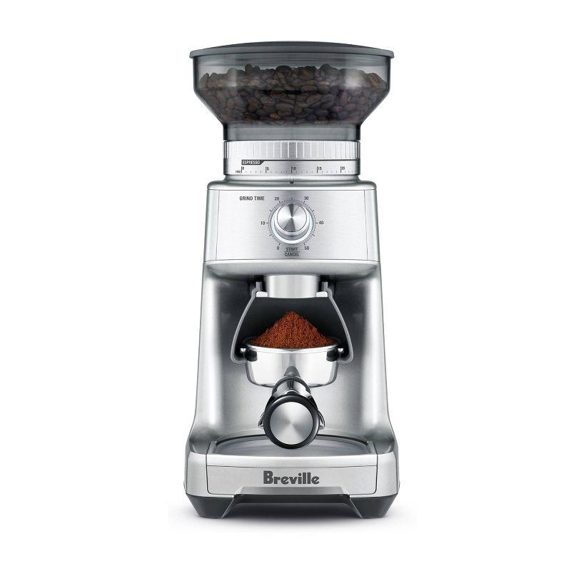 Breville 12oz Dose Control Pro Stainless Steel Coffee Grinder Silver BCG600SIL: 60 Settings Burr Espresso Grinder